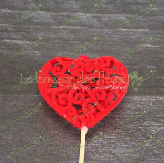 Floristik Herz Geschenk München – Rotes Deko-Herz