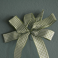 grün weiß karierte Schleife – Dekorativ & Elegant
