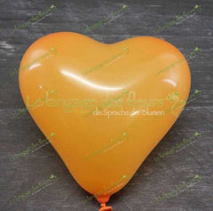Herzballons verschiedene Farben - Orange Herzen