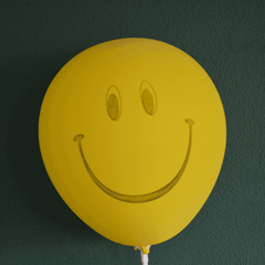 Le langage des fleurs Smiley Luftballon gelb kaufen