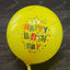 Happy Birthday Luftballon Gelb – Bunte Party Dekoration