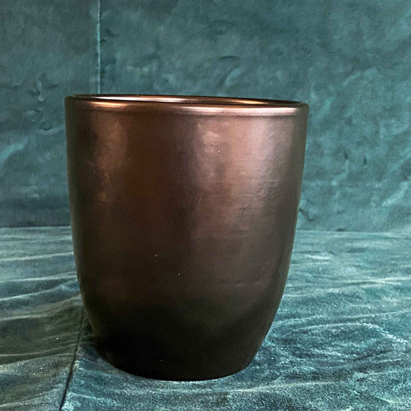Black Petit ceramic cover pot for small indoor plants