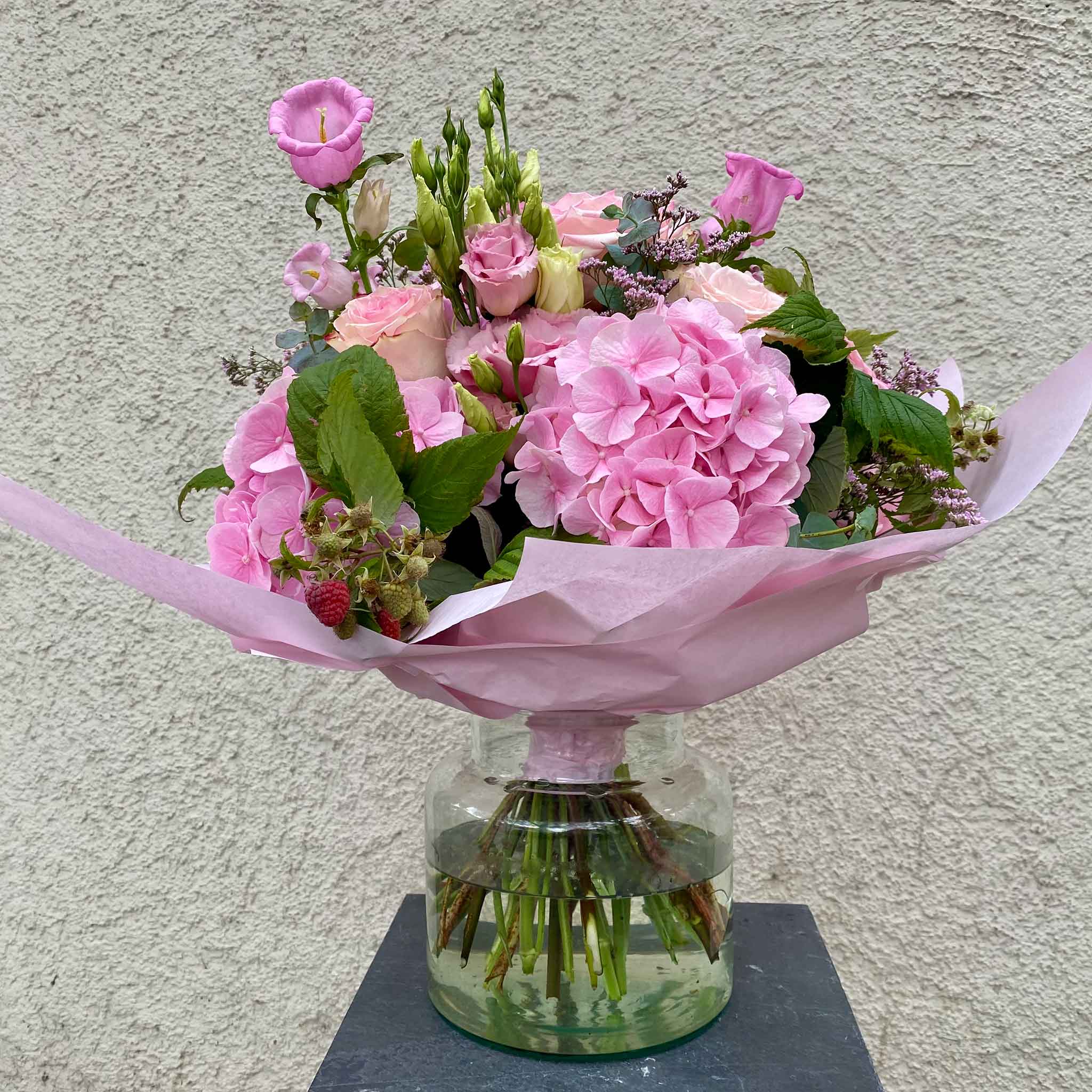 rosa Blumen München Dateil