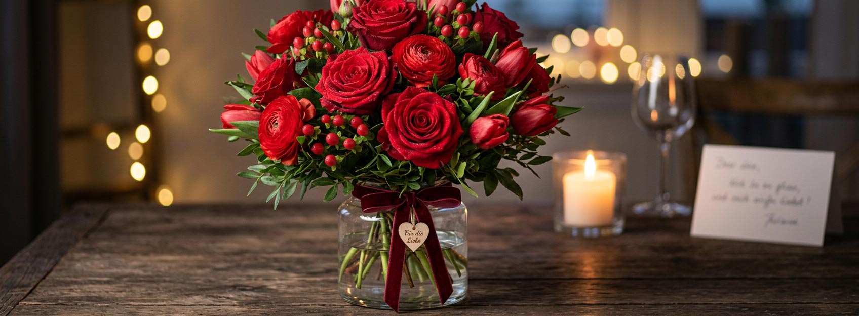 rote Romantische Blumen München